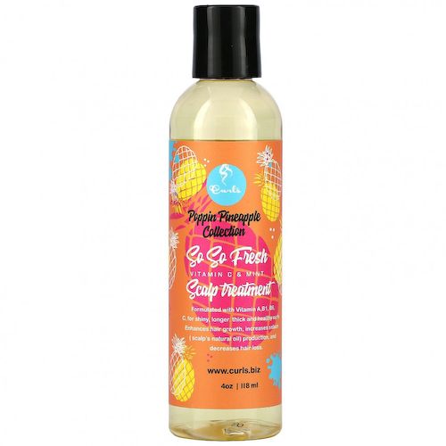 Curls, Poppin Pineapple Collection, So So Fresh, средство для кожи головы, витамин C и мята, 118 мл (4 унции) #1