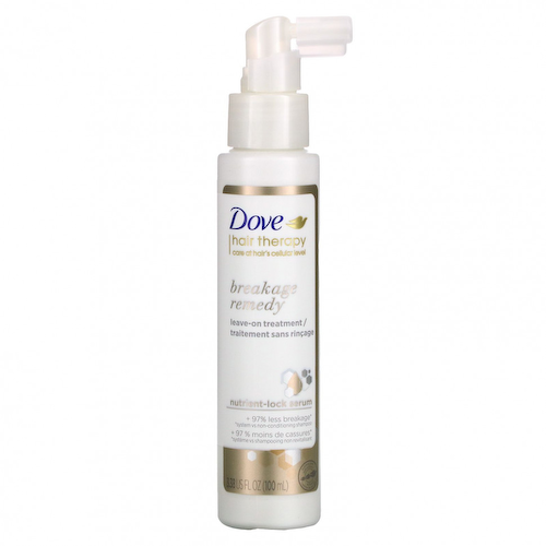 Dove, Hair Therapy, Несмываемое средство от ломкости, 3,38 жидких унций (100 мл) #1