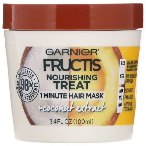 Garnier, Fructis, 1-минутная питательная маска для волос, с экстрактом кокоса, 100 мл #1