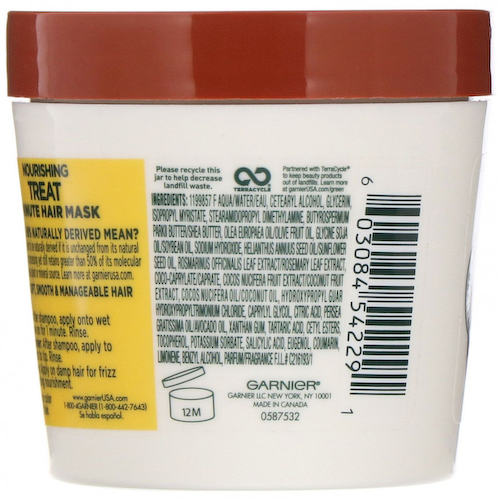 Garnier, Fructis, 1-минутная питательная маска для волос, с экстрактом кокоса, 100 мл #1