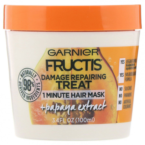 Garnier, Fructis, маска для восстановления поврежденных волос за 1 минуту, с экстрактом папайи, 100 мл #1