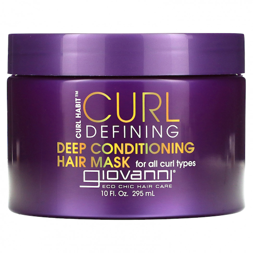 Giovanni, Curl Habit, маска для глубокого кондиционирования для определения локонов, для всех типов локонов, 295 мл (10 жидк. Унций) #1