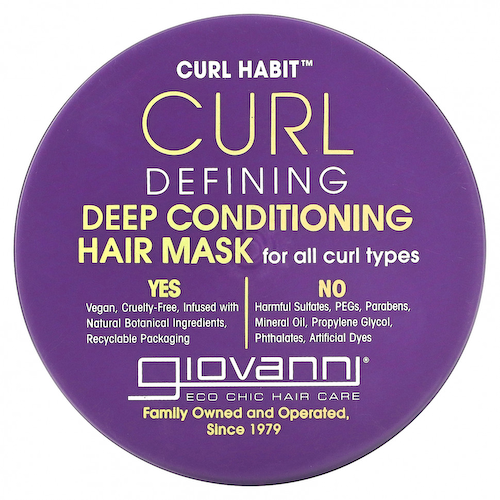 Giovanni, Curl Habit, маска для глубокого кондиционирования для определения локонов, для всех типов локонов, 295 мл (10 жидк. Унций) #1