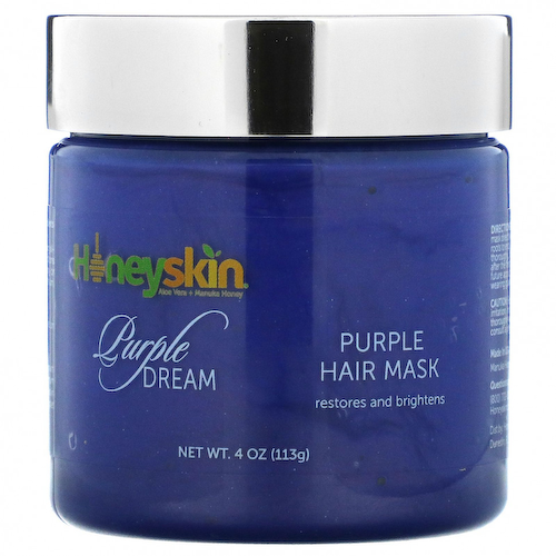 Honeyskin, Purple Dream, фиолетовая маска для волос, 113 г (4 унции) #1