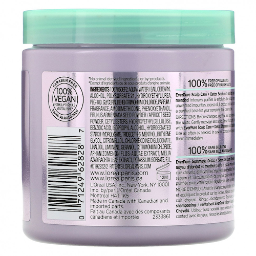 L'Oreal, Ever Pure, очищение кожи головы + детокс-скраб, 236 мл (8 жидк. унций) #1