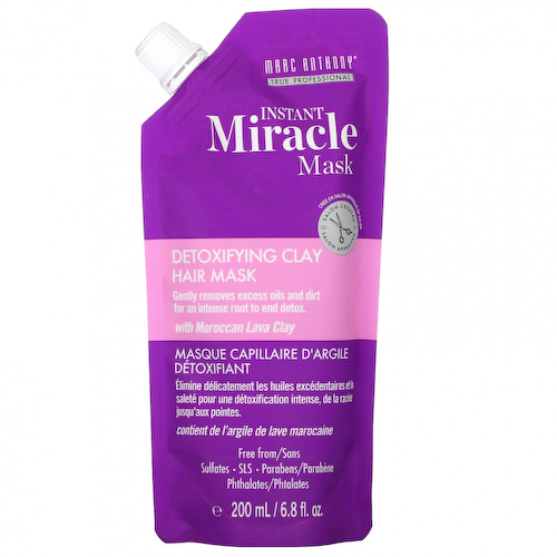 Marc Anthony, Instant Miracle Mask, очищающая маска для волос с глиной, 200 мл (6,8 жидк. Унции) #1