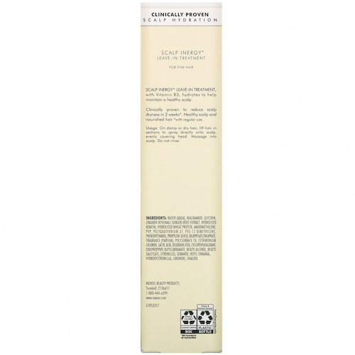 Nexxus, Scalp Inergy, Несмываемое средство, 3,3 жидких унции (100 мл) #1
