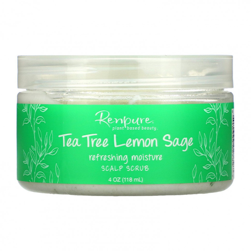 Renpure, Tea Tree Lemon Sage, скраб для кожи головы, 118 мл (4 унции) #1