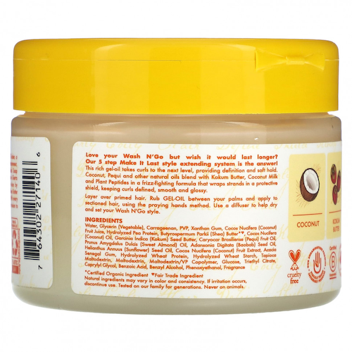 SheaMoisture, Make It Last Wash N'Go Defining, гель-масло, кокосовый крем, 340 г (12 унций) #1