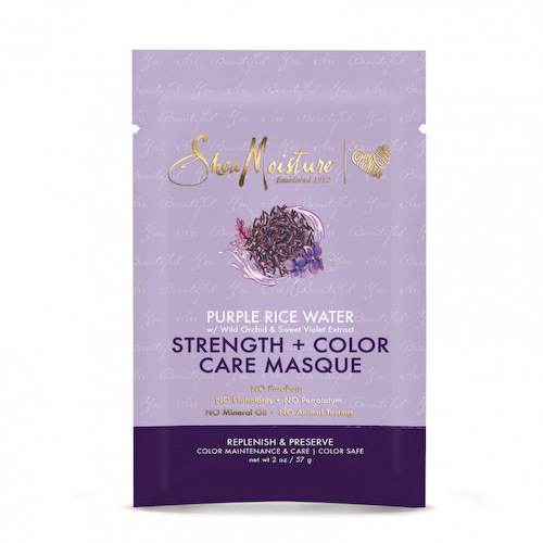 SheaMoisture, маска для укрепления и ухода за окрашенными волосами, вода из фиолетового риса, 57 г (2 унции) #1
