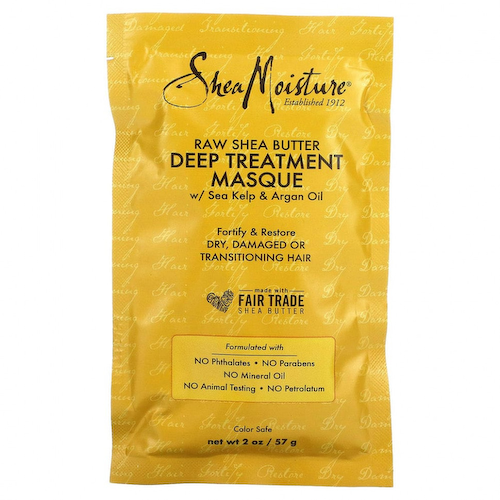 SheaMoisture, Raw Shea Butter, Moisture Recovery Treatment Masque with Seal Kelp & Argan Oil, 2 fl oz (59 ml) #1