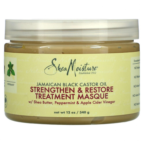 SheaMoisture, ямайское черное касторовое масло, укрепляющая и восстанавливающая маска, 340 мл (12 унции) #1