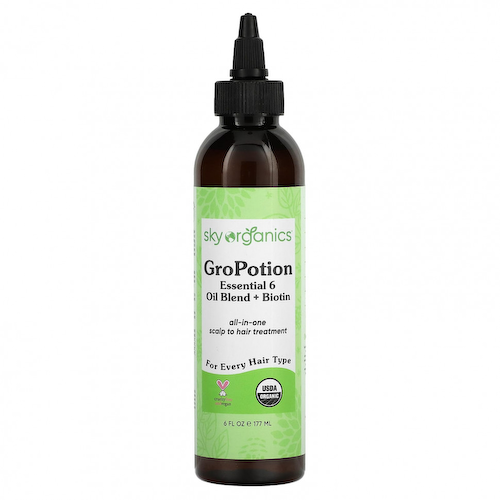 Sky Organics, GroPotion, смесь 6 эфирных масел + биотин, 177 мл (6 жидк. Унций) #1