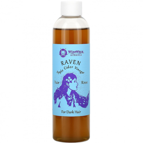 WiseWays Herbals, Raven, ополаскиватель для волос с яблочным уксусом, для темных волос, 236 мл (8 унций) #1