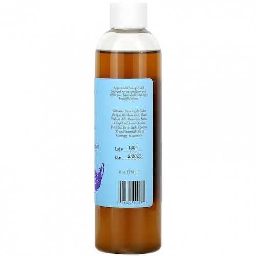 WiseWays Herbals, Raven, ополаскиватель для волос с яблочным уксусом, для темных волос, 236 мл (8 унций) #1