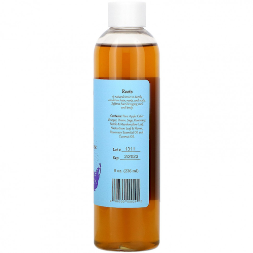 WiseWays Herbals, Roots, Ополаскиватель для волос с яблочным уксусом, для всех волос, 8 унций (236 мл) #1