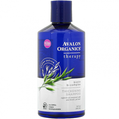 Avalon Organics, шампунь для густоты волос, с B-комплексом и биотином, 414 мл (14 жидк. унций) #1