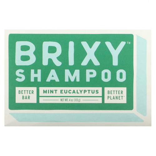 Brixy, Батончик с шампунем, мята и эвкалипт, 1 шт., 113 г (4 унции) #1