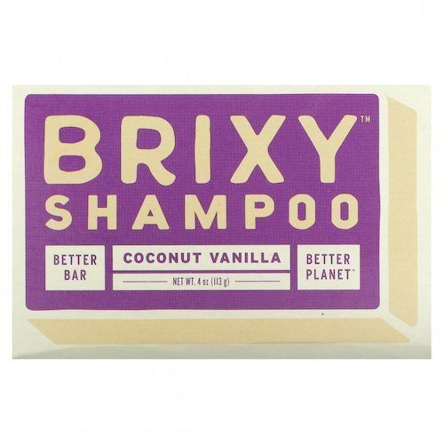 Brixy, Батончик-шампунь, кокос и ваниль, 1 шт., 113 г (4 унции) #1