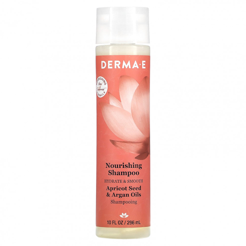 DERMA E, Питательный шампунь, масло семян абрикоса и арганы, 296 мл (10 жидк. Унций) #1