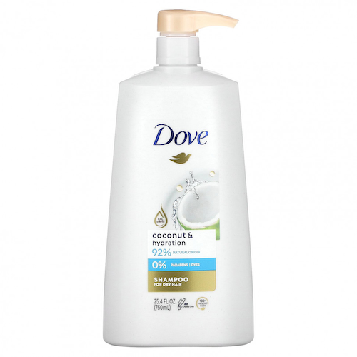 Dove, Увлажняющий шампунь с кокосом, 750 мл (25,4 жидк. Унции) #1