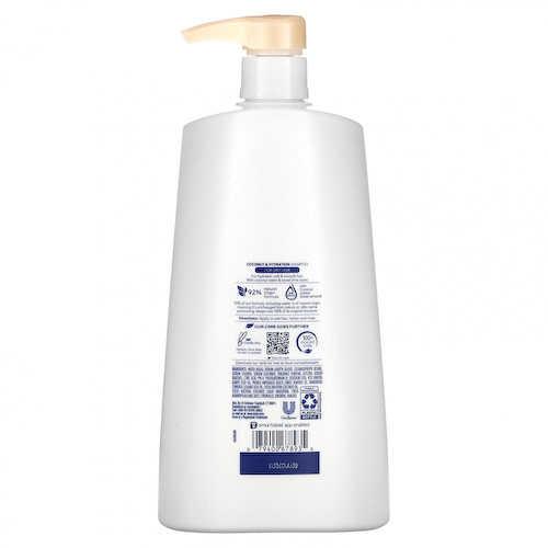 Dove, Увлажняющий шампунь с кокосом, 750 мл (25,4 жидк. Унции) #1