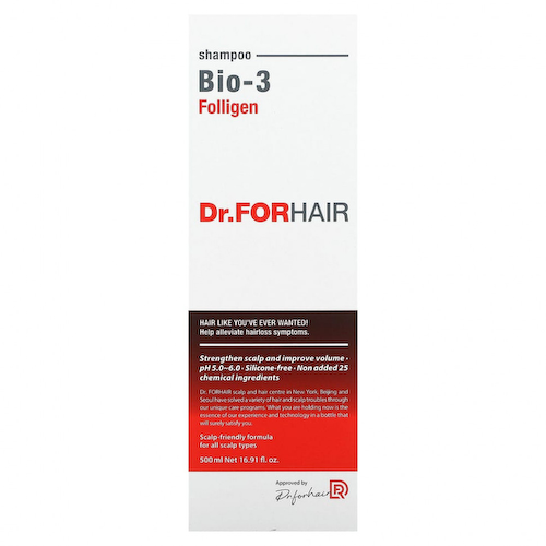 Dr.ForHair, Folligen, шампунь, Bio-3, 500 мл (16,91 жидк. Унции) #1