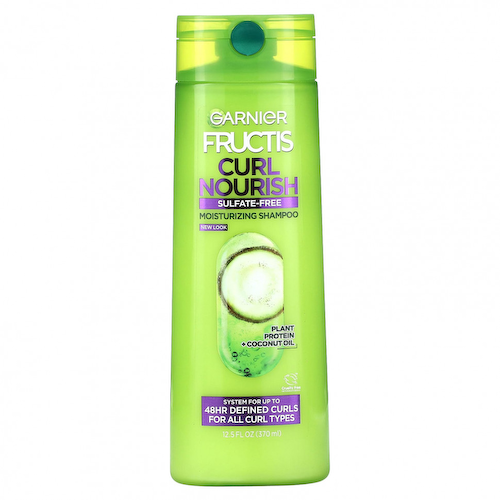 Garnier, Curl Nourish, увлажняющий шампунь, для всех типов локонов, 370 мл (12,5 жидк. Унции) #1