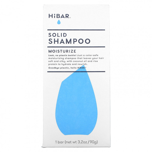 HiBAR, Твердый шампунь, увлажняющий крем, 1 шт., 90 г (3,2 унции) #1