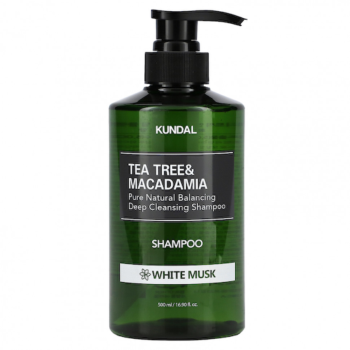 Kundal, Tea Tree & Macadamia, шампунь, белый мускус, 500 мл (16,9 жидк. Унции) #1