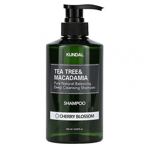 Kundal, Tea Tree & Macadamia, шампунь, вишневый цвет, 500 мл (16,9 жидк. Унции) #1
