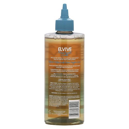 L'Oréal, Elvive, Dream Lengths Curls, мицеллярный шампунь, для вьющихся и кудрявых волос, 500 мл (16,9 жидк. Унции) #1