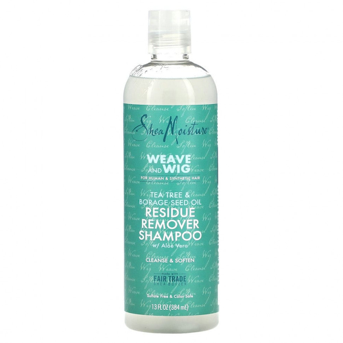 SheaMoisture, Weave and Wig, шампунь для удаления остатков с алоэ вера, маслом чайного дерева и семян бурачника, 384 мл (13 жидк. Унций) #1