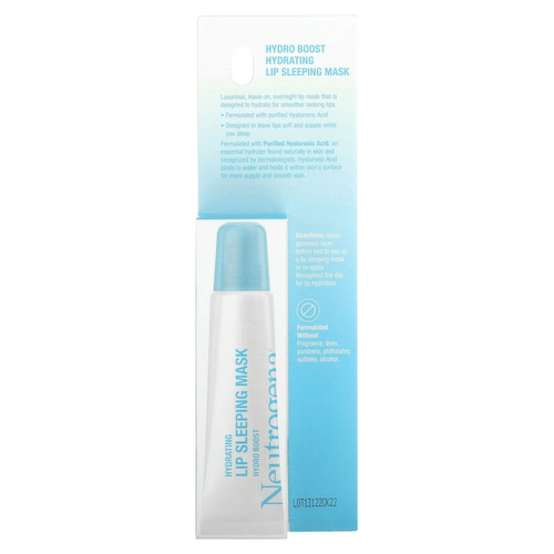 Neutrogena, Hydro Boost, увлажняющая ночная маска для губ, 10 г (0,35 унции) #1