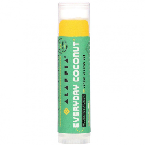 Alaffia, Everyday Coconut, растительный бальзам для губ, кокос и мята, 4,25 г (0,15 унции) #1