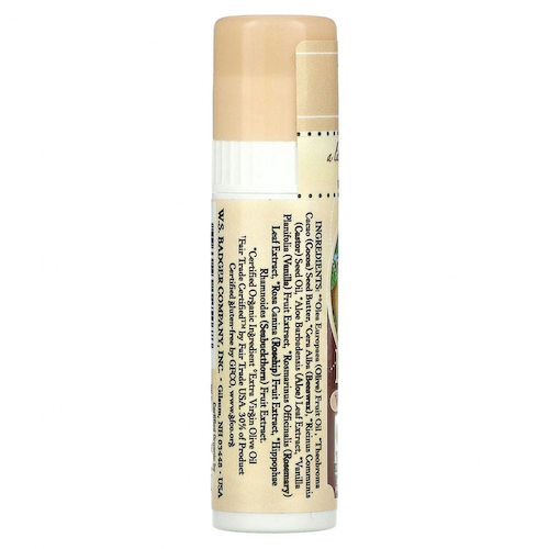 Badger Company, Organic, бальзам для губ с маслом какао, ваниль, 7 г (0,25 унции) #1
