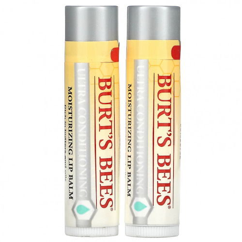 Burt's Bees, Ультра кондиционирующий увлажняющий бальзам для губ, 2 шт. В упаковке, 4,25 г (0,15 унции) #1
