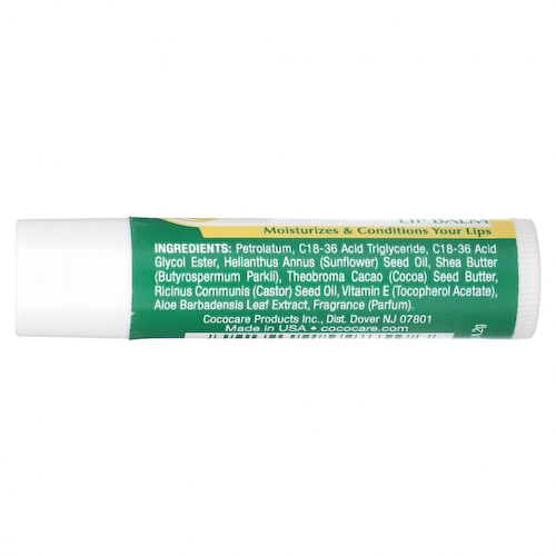 Cococare, Бальзам для губ с маслом ши, 0,15 унций (4,2 гр) #1