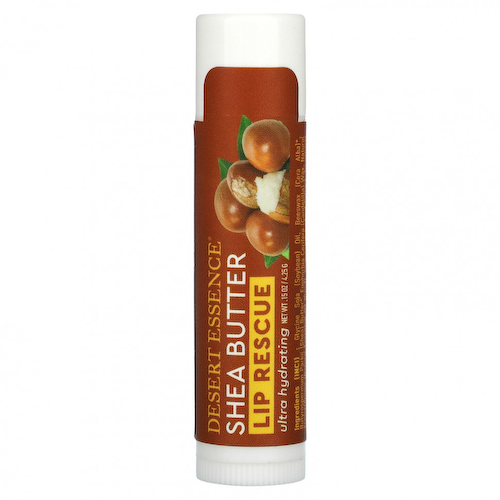 Desert Essence, Lip Rescue, суперувлажняющий бальзам для губ с маслом ши, 4,25 г (0,15 унции) #1