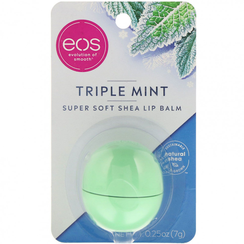 EOS, Бальзам для губ Super Soft Shea Lip Balm, Triple Mint, 0,25 унции (7 г) #1