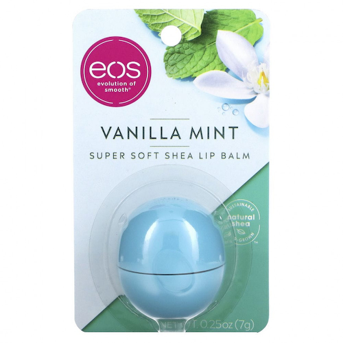 EOS, смягчающий бальзам для губ с маслом ши, ваниль и мята, 7 г (0,25 унции) #1