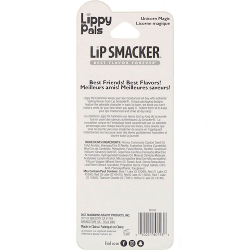 Lip Smacker, Бальзам для губ Lippy Pals, Unicorn, сладкий единорог, 4 г #1