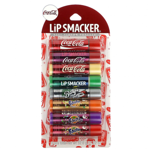 Lip Smacker, Coco-Cola, бальзам для губ, ассорти, 8 упаковок, 4 г (0,14 унции) #1