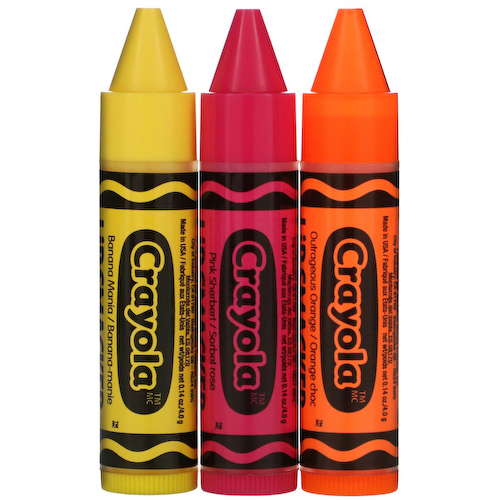 Lip Smacker, Crayola, бальзам для губ, трио в упаковке, 3 шт., 4,0 г (0,14 унции) #1