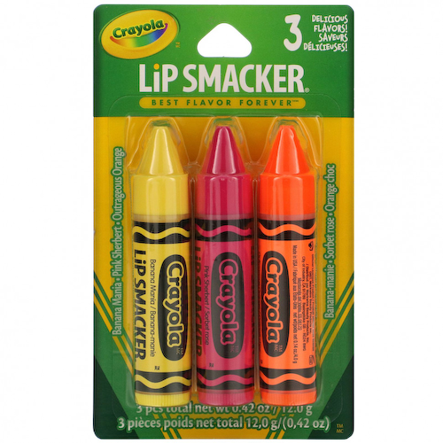 Lip Smacker, Crayola, бальзам для губ, трио в упаковке, 3 шт., 4,0 г (0,14 унции) #1