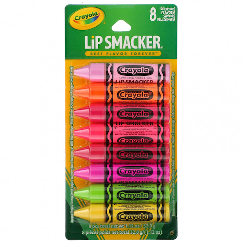 Lip Smacker, Crayola, набор бальзам для губ, 8 штук упаковке по 4,0 г (0,14 унции) #1