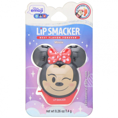 Lip Smacker, Disney Emoji, Minnie, бальзам для губ, клубничный, 7,4 г (0,26 унции) #1