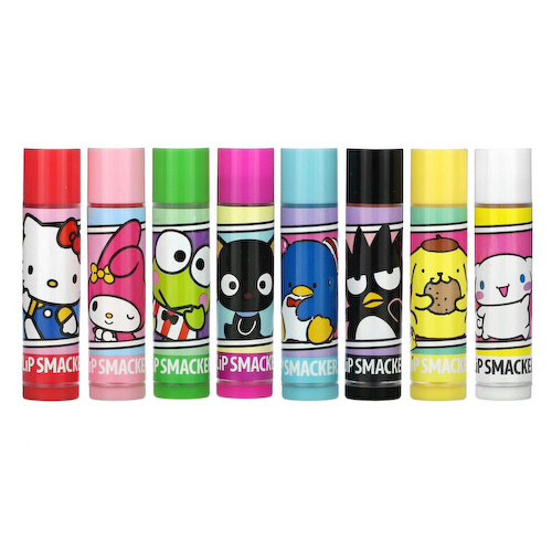 Lip Smacker, Hello Kitty and Friends, бальзам для губ, ассорти, 8 упаковок, 4 г (0,14 унции) #1