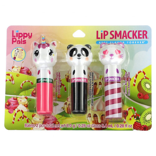 Lip Smacker, Lippy Pals, бальзам для губ, трио в упаковке, 3 шт., 16,4 г (0,56 жидк. Унции) #1