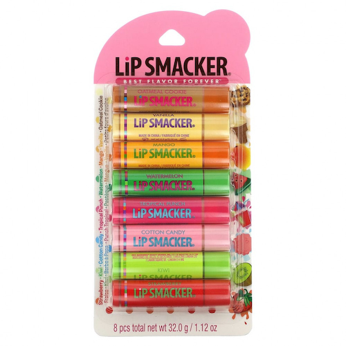 Lip Smacker, Party Pack, бальзам для губ, ассорти, 8 упаковок, 4 г (0,14 унции) #1